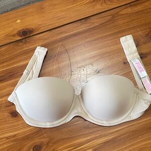 PINK Victoria's Secret Beige Strapless Bra